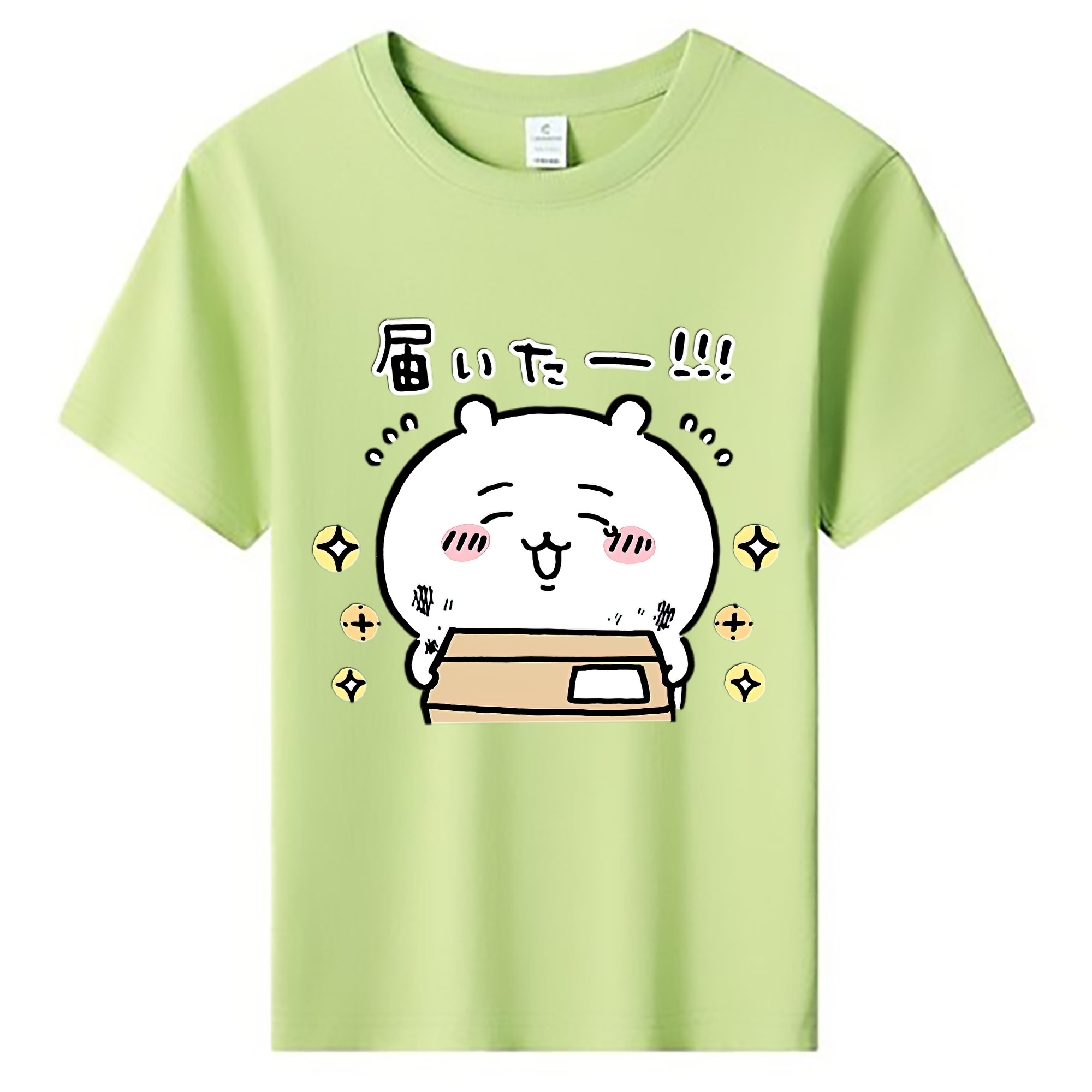 （画像用） ちいかわ ちいかわ Chii-kawa chiikawa 綿100％キッズTシャツ（フロントプリント）